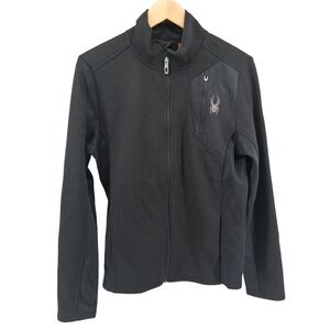Spyder Mens Full Zip Jacket Sz‎ S Polyester Fleece Lined Outdoor Ski Activewear